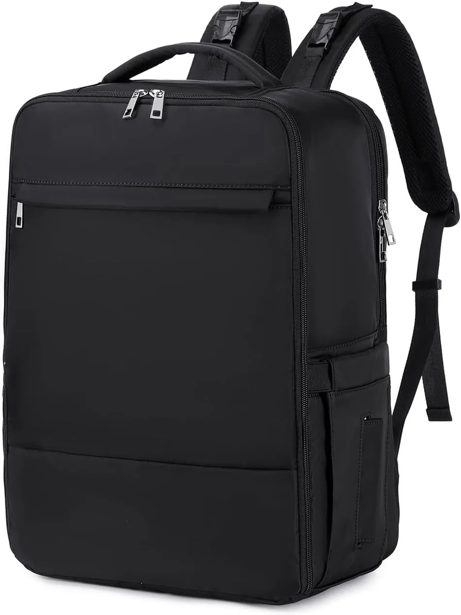Travel Diaper Bag Backpack with Insulated Pockets, Stroller Straps, Unzip Completely, Personal Item Airline Approved