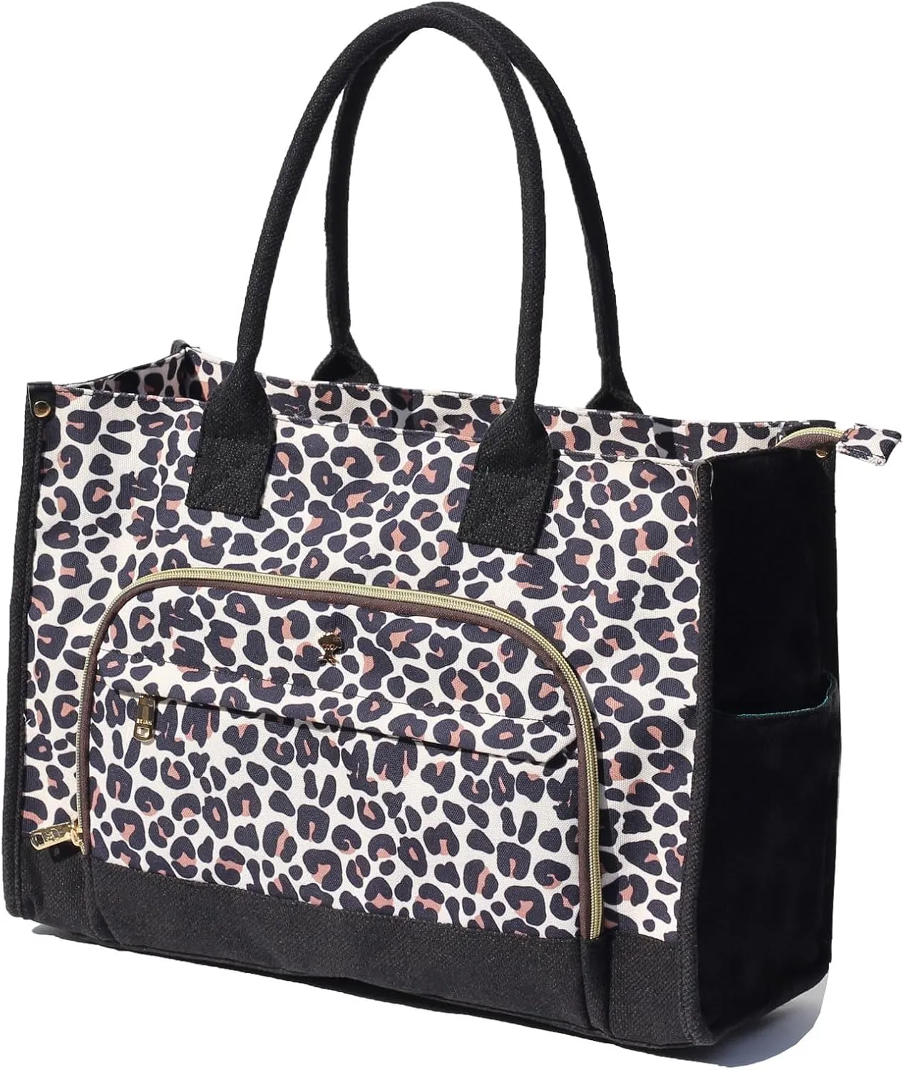 Travel Diaper Tote Bag, with 2 Insulated Pouches Utility Tote Travel Diaper Bag for Parenting & Work Nurse Teacher Use
