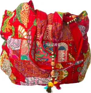TribeAzure Large Embroidered Shoulder Bag Tote Comfortable Roomy Casual Fashion Market Grocery Everyday