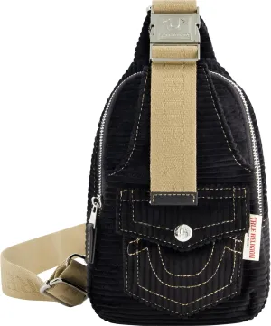 True Religion Women's Sling Bag, Small Travel Backpack with Adjustable Shoulder Crossbody Strap