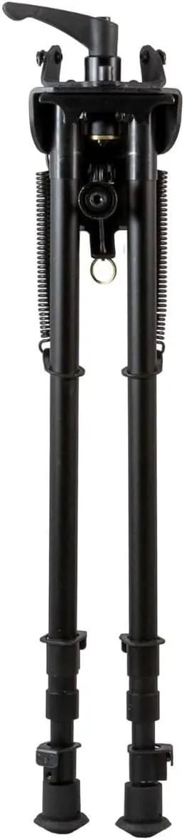 TRUGLO Tac Pod All-Metal Adjustable Lightweight Versatile Durable Portable Rifle Bipod for Bench or Prone Shooting - Base Style & Leg Length Options