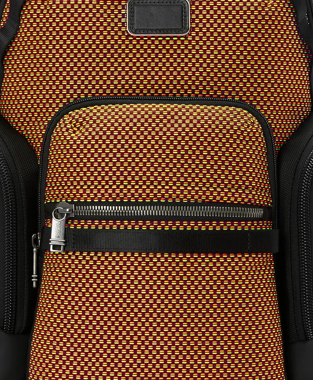 TUMI - Alpha Bravo Navigation Backpack - Everyday Travel Backpack - Fits Up to 15" Laptop - 16.0" X 14.0" X 7.3" - Red/Lime Chameleon