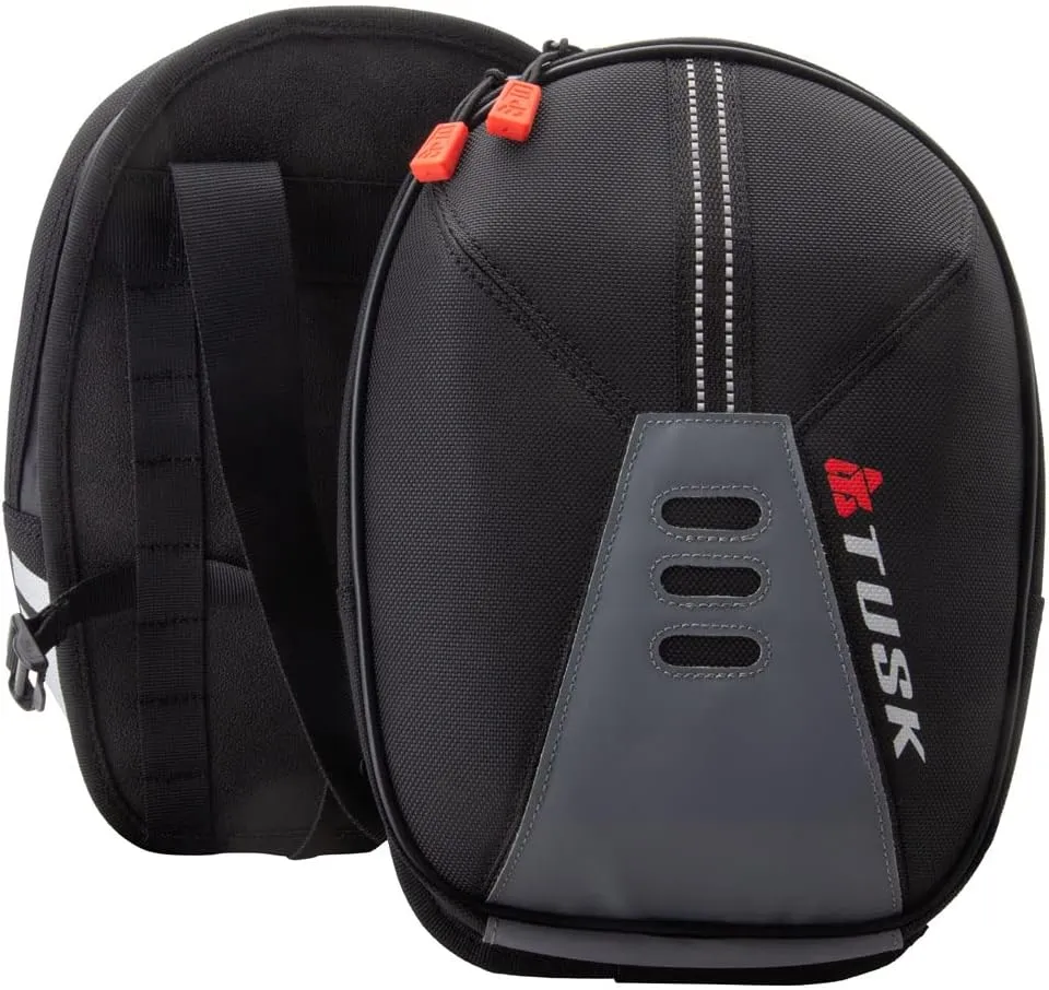 TUSK Sidekick Tank Saddle Bags Semi-Rigid Shell Tank Bags ADV Off-Road On-Road Motorcycle Camping Touring Tank Pannier Storage