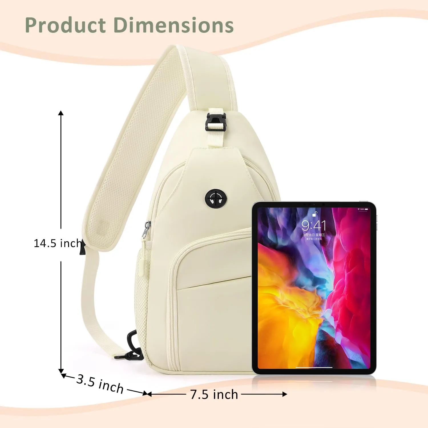 Tuwubi Crossbody Bags for Women Trendy,Sling Bag for Men with Adjustable Shoulder,Travel Essentials Backpack for Traveling