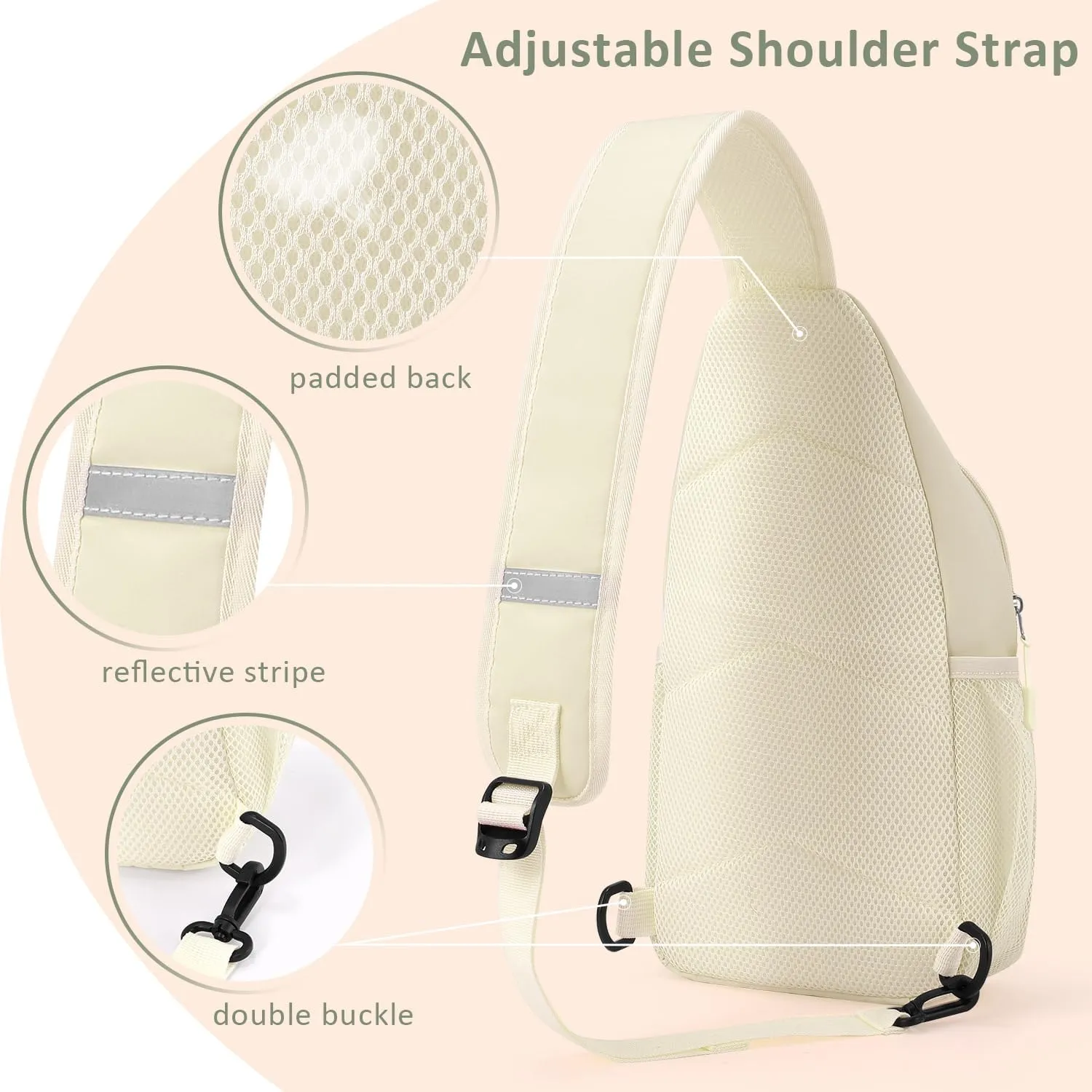 Tuwubi Crossbody Bags for Women Trendy,Sling Bag for Men with Adjustable Shoulder,Travel Essentials Backpack for Traveling