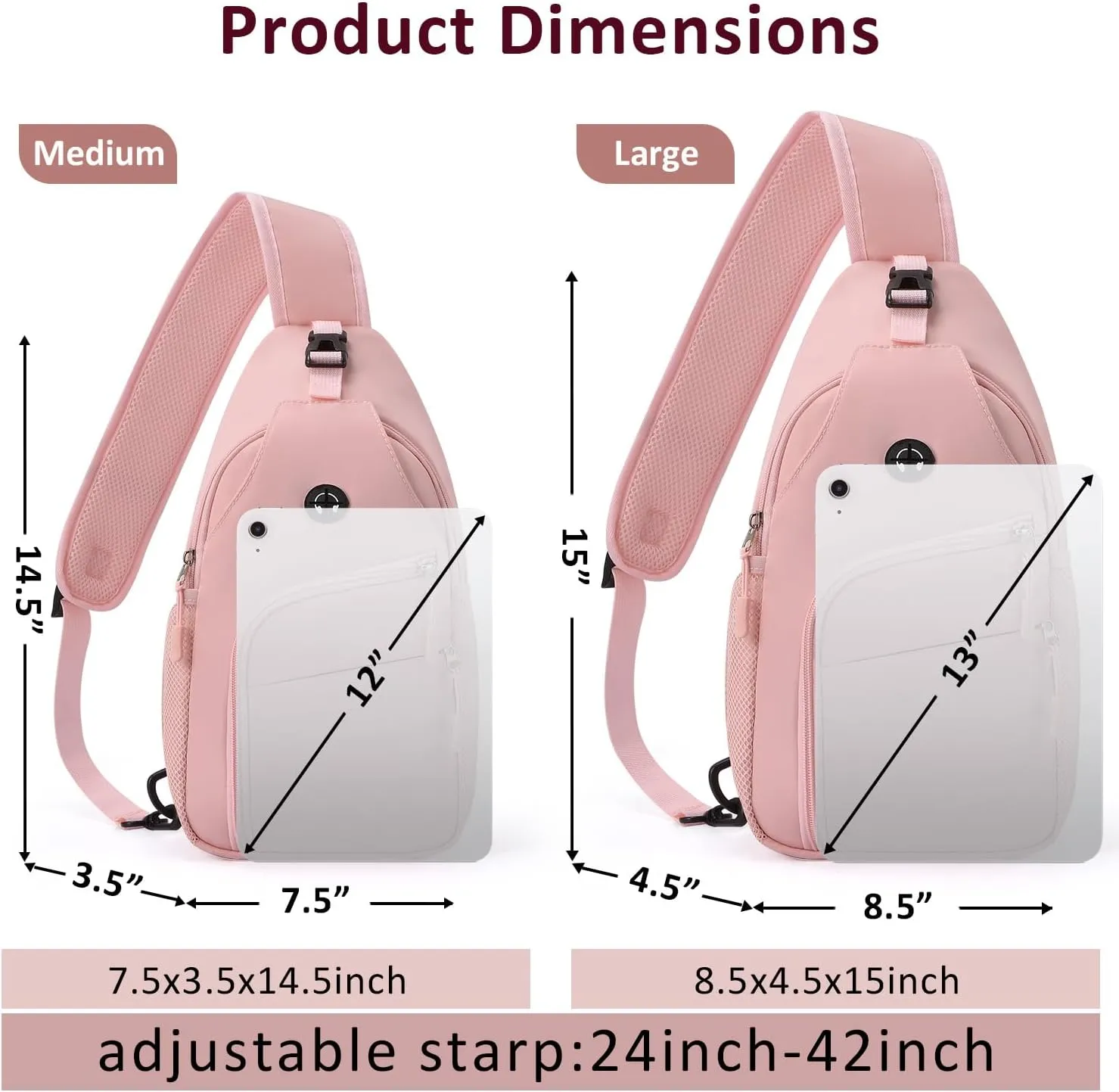 Tuwubi Crossbody Bags for Women Trendy,Sling Bag for Men with Adjustable Shoulder,Travel Essentials Backpack for Traveling