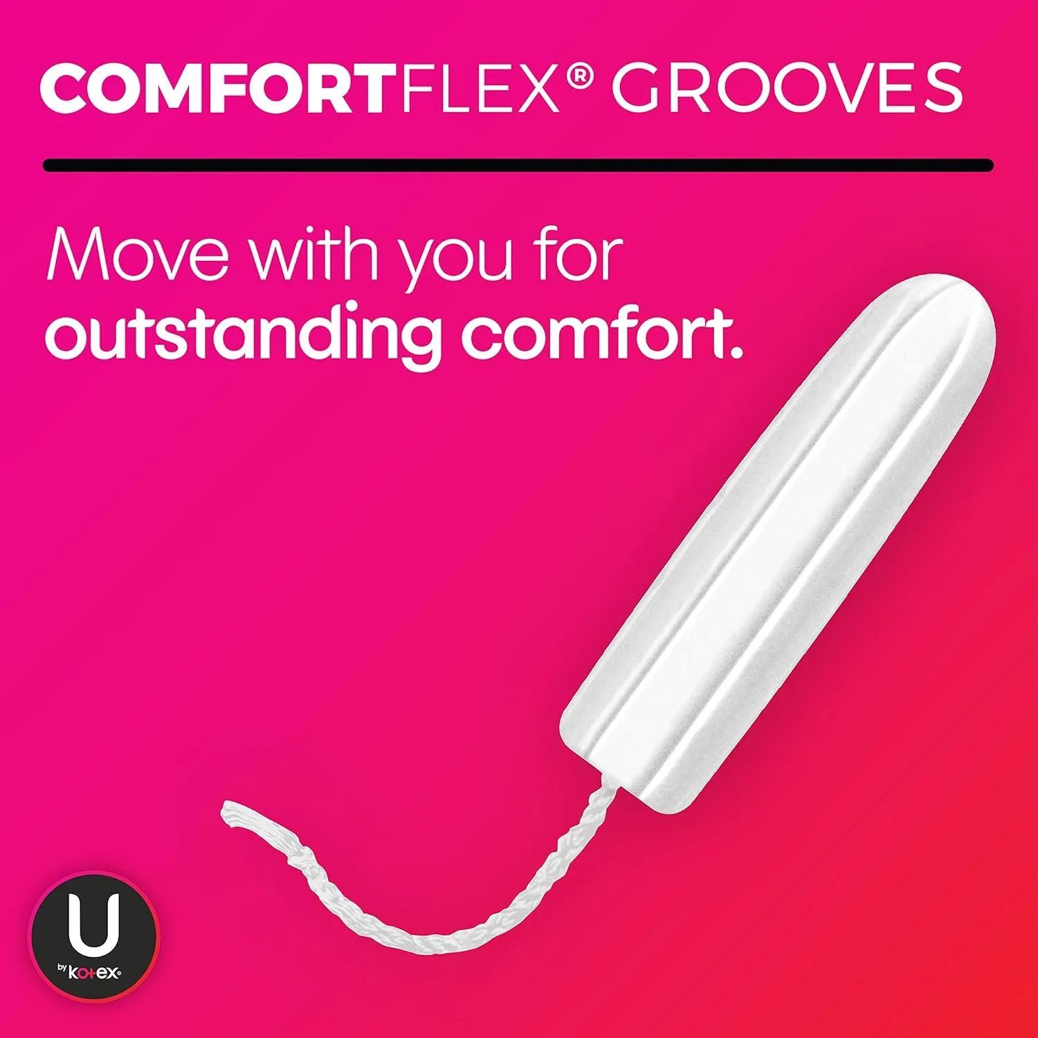 U by Kotex Click Compact Tampons Super Plus Absorbency Unscented, 45 Count (Pack of 2)
