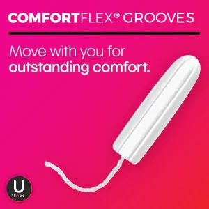 U by Kotex Click Compact Tampons Super Plus Absorbency Unscented, 45 Count (Pack of 2)