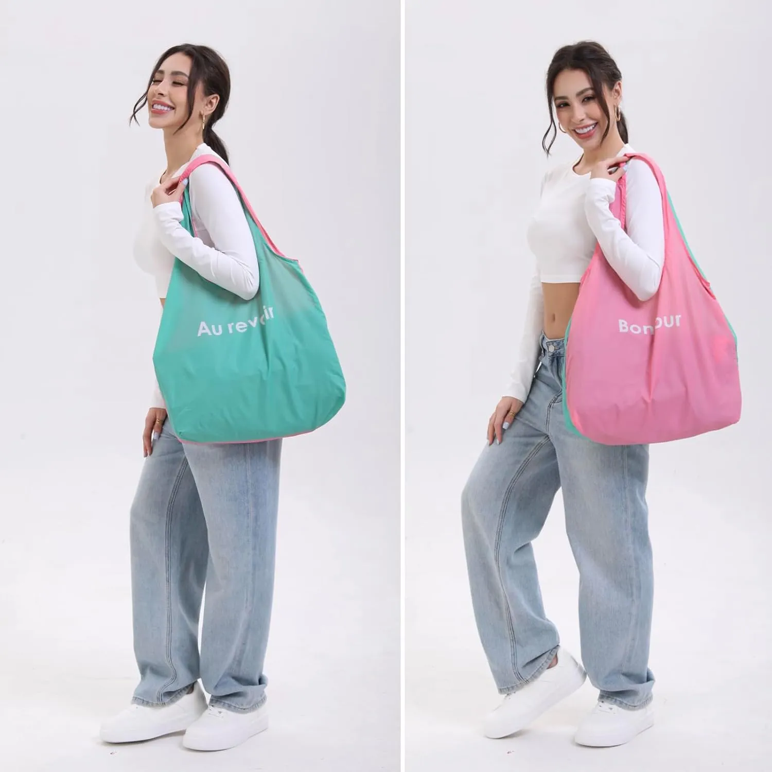 Ultimate Packable Travel Tote Bag - Reusable Shopping Bag - Compact & Portable & Lightweight