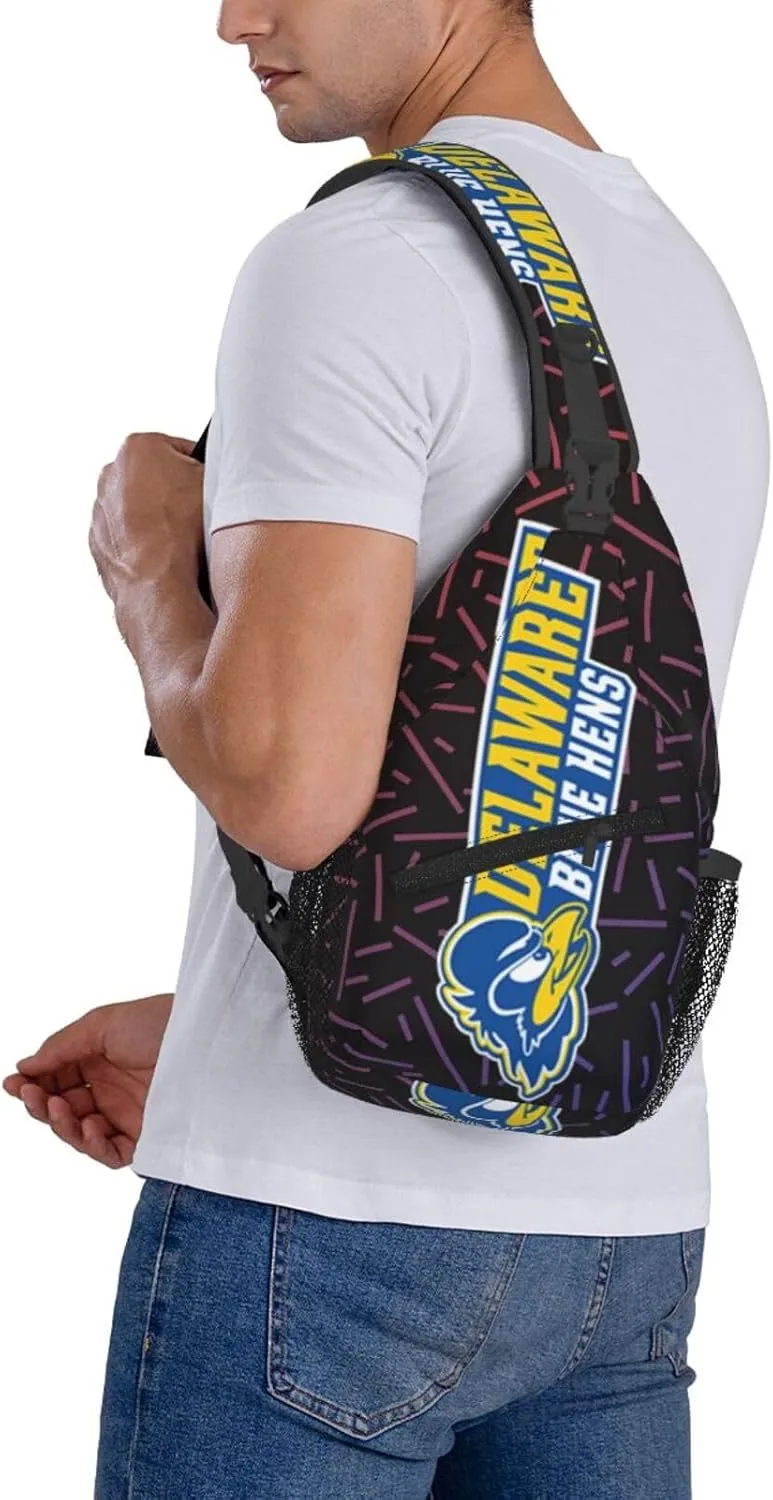 University Of Delaware Small Crossbody Backpack Sling Bag For Men Women Mini One Shoulder Chest Bags Gym Sport Travel Hiking Daypack