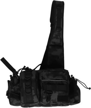 UPKOCH Travel Fishing Bag Repair Tools Lightweight Crossbody Tackle Bag Waterproof Storage for Fishing Gear Hiking and Camping Accessories Camouflage Pattern