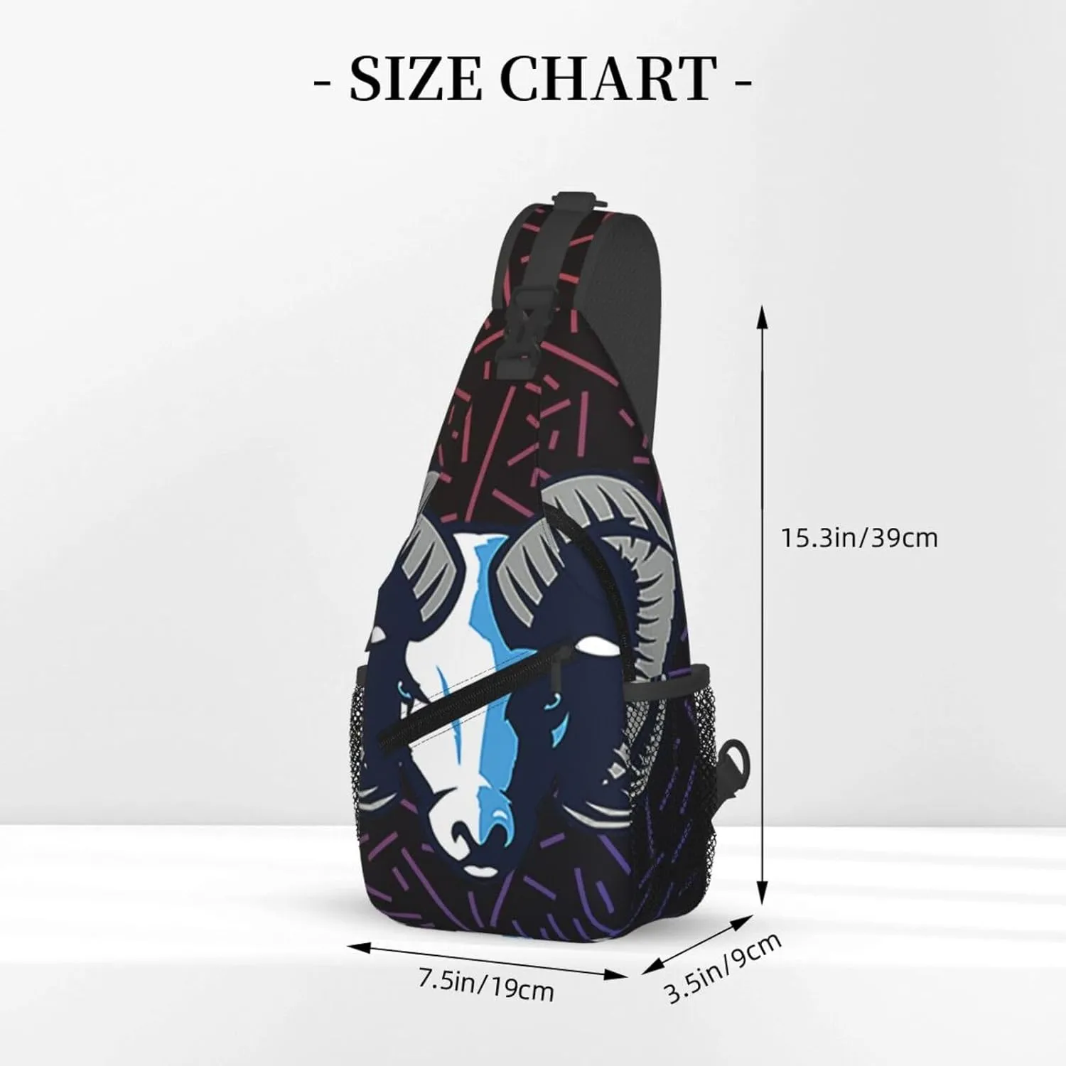 Uri University Of Rhode Island Rams Small Crossbody Backpack Sling Bag For Men Women Mini One Shoulder Chest Bags Gym Sport Travel Hiking Daypack