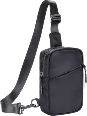 USHAKE Small Sling Bag for Women and Men, Water Resistant Crossbody Chest Bag Small Travel Bag for Casual, Travelling, Sport