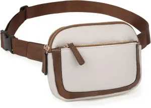 UTO Fanny Pack for Women Crossbody Trendy Fashion Belt Purse Chest Waist Hip Bumbag for Outdoor Shopping Travel Hiking