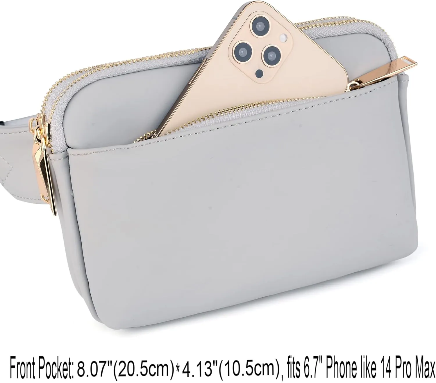 UTO Fanny Pack for Women Crossbody Trendy Fashion Belt Purse Chest Waist Hip Bumbag for Outdoor Shopping Travel Hiking