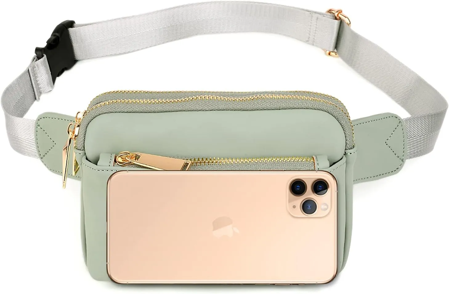 UTO Fanny Pack for Women Crossbody Trendy Fashion Belt Purse Chest Waist Hip Bumbag for Outdoor Shopping Travel Hiking