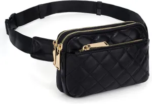 UTO Fanny Pack for Women Crossbody Trendy Fashion Belt Purse Chest Waist Hip Bumbag for Outdoor Shopping Travel Hiking
