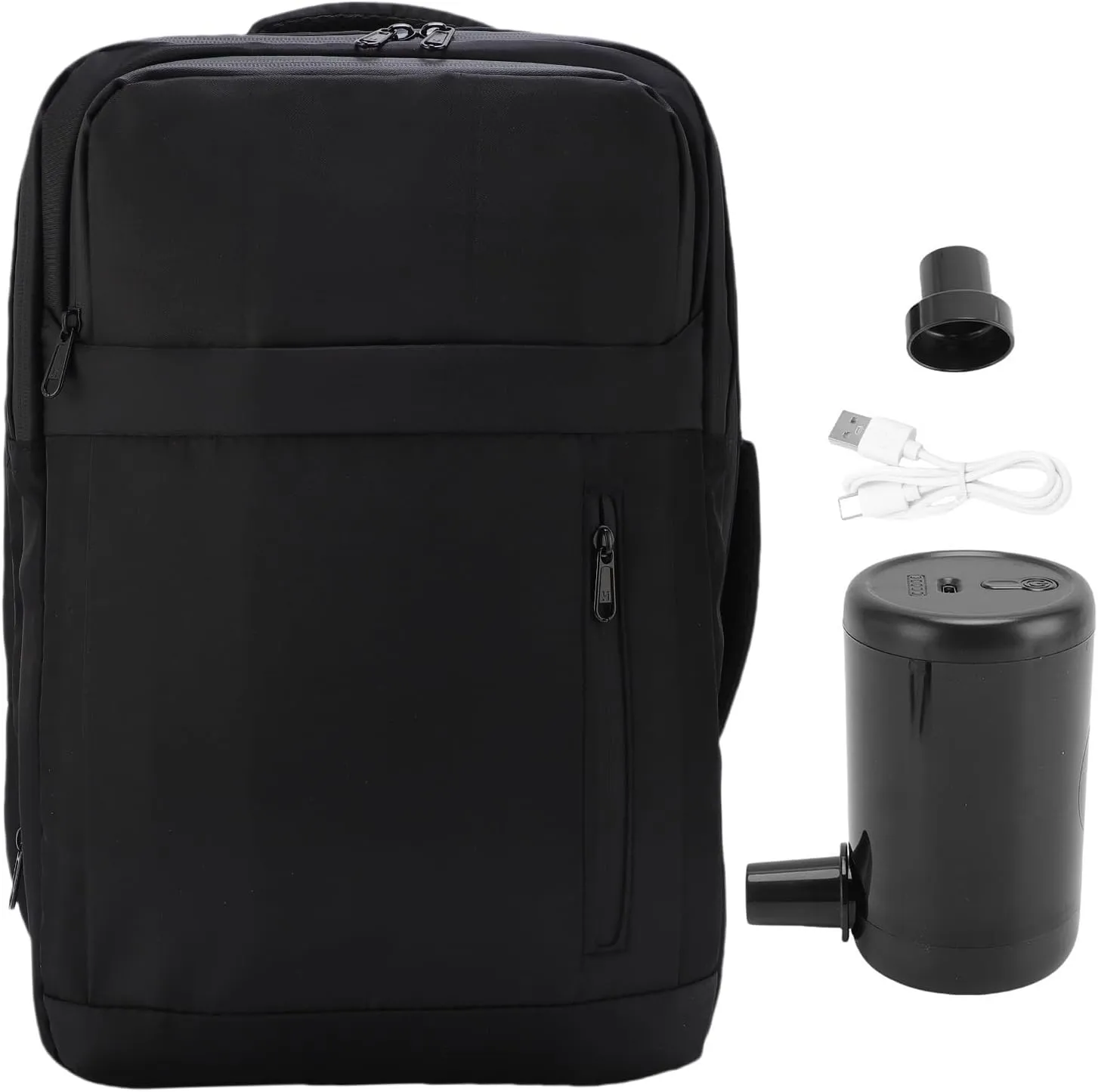 Vacuum Travel Backpack with Pump for Women, 36L to 55L Expandable Carry On Backpack, Large Vacuum Seal Compression Bags Casual Daypack for Work Business, College