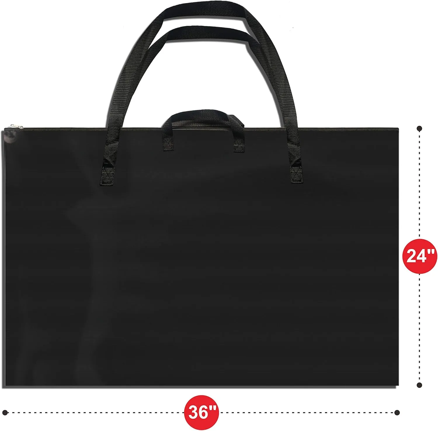 Vantasii Black Art Portfolio Case 24” X 36” with Shoulder Strap