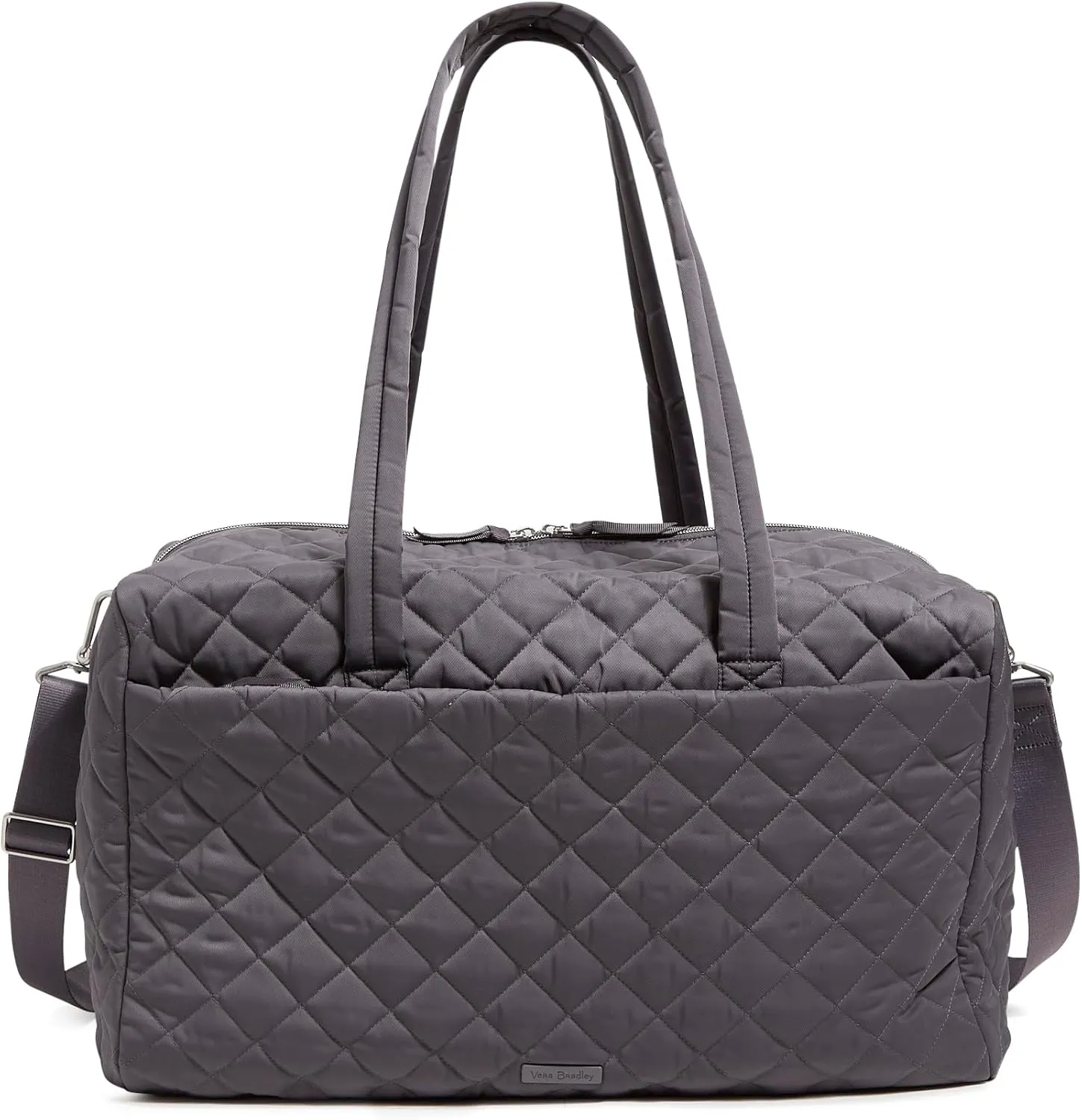Vera Bradley women's Performance Twill Large Travel Duffle Bag, Shadow Gray, One Size
