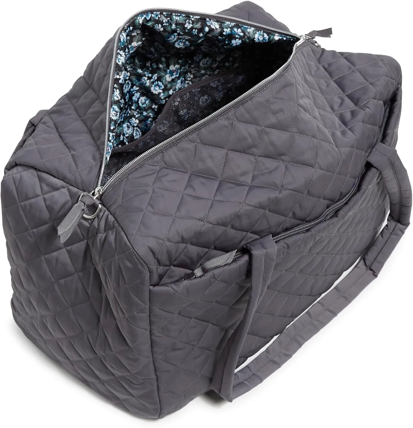 Vera Bradley women's Performance Twill Large Travel Duffle Bag, Shadow Gray, One Size