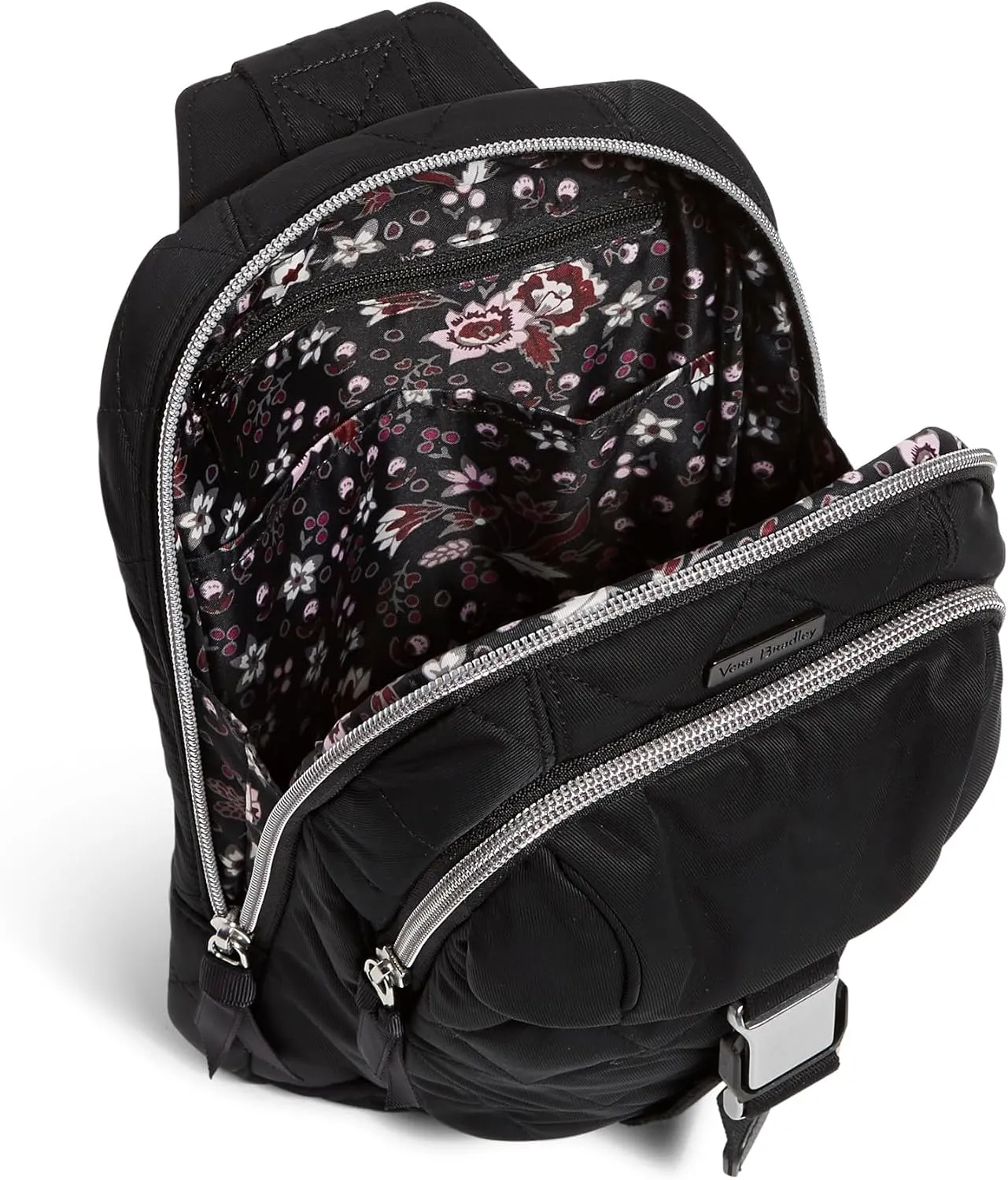 Vera Bradley Women's Performance Twill Utility Sling Backpack, Black, One Size