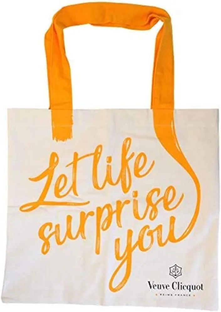 Veuve Clicquot Champagne Linen Tote Bag Yellow Accessory