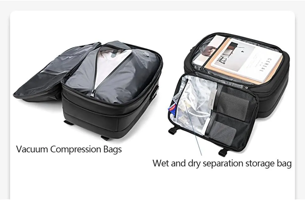 Voyage Vac Backpack with Air Pump, Expandable Multifunctional Large Capacity Backpack,60L Expandable Waterproof (ArmyGreen)
