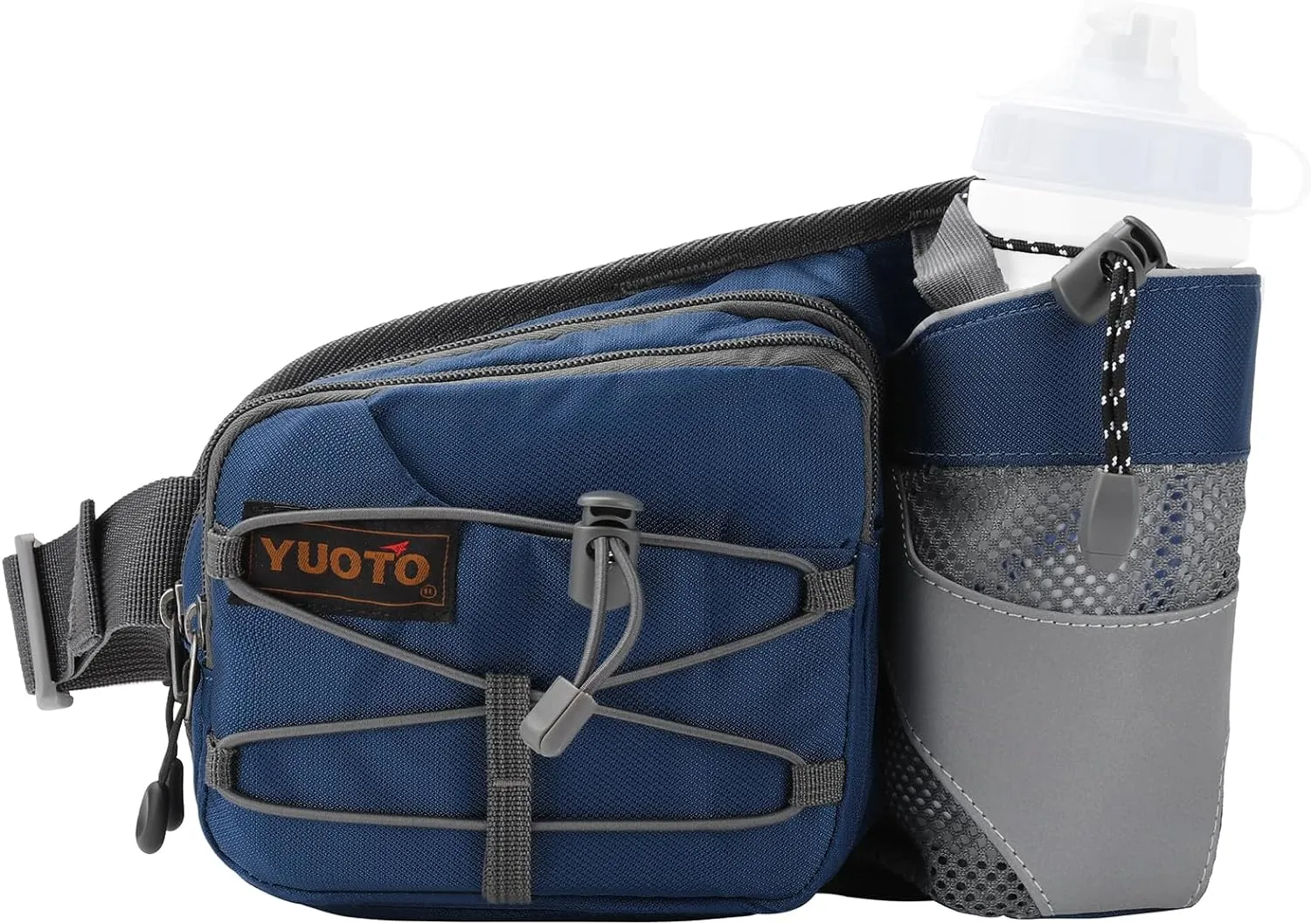 Waist Pack with Water Bottle Holder for Running Walking Hiking Fanny Pack Hydration Belt