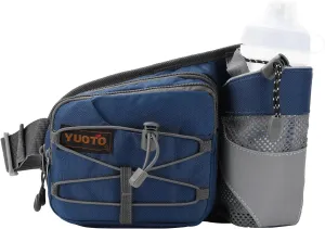 Waist Pack with Water Bottle Holder for Running Walking Hiking Fanny Pack Hydration Belt
