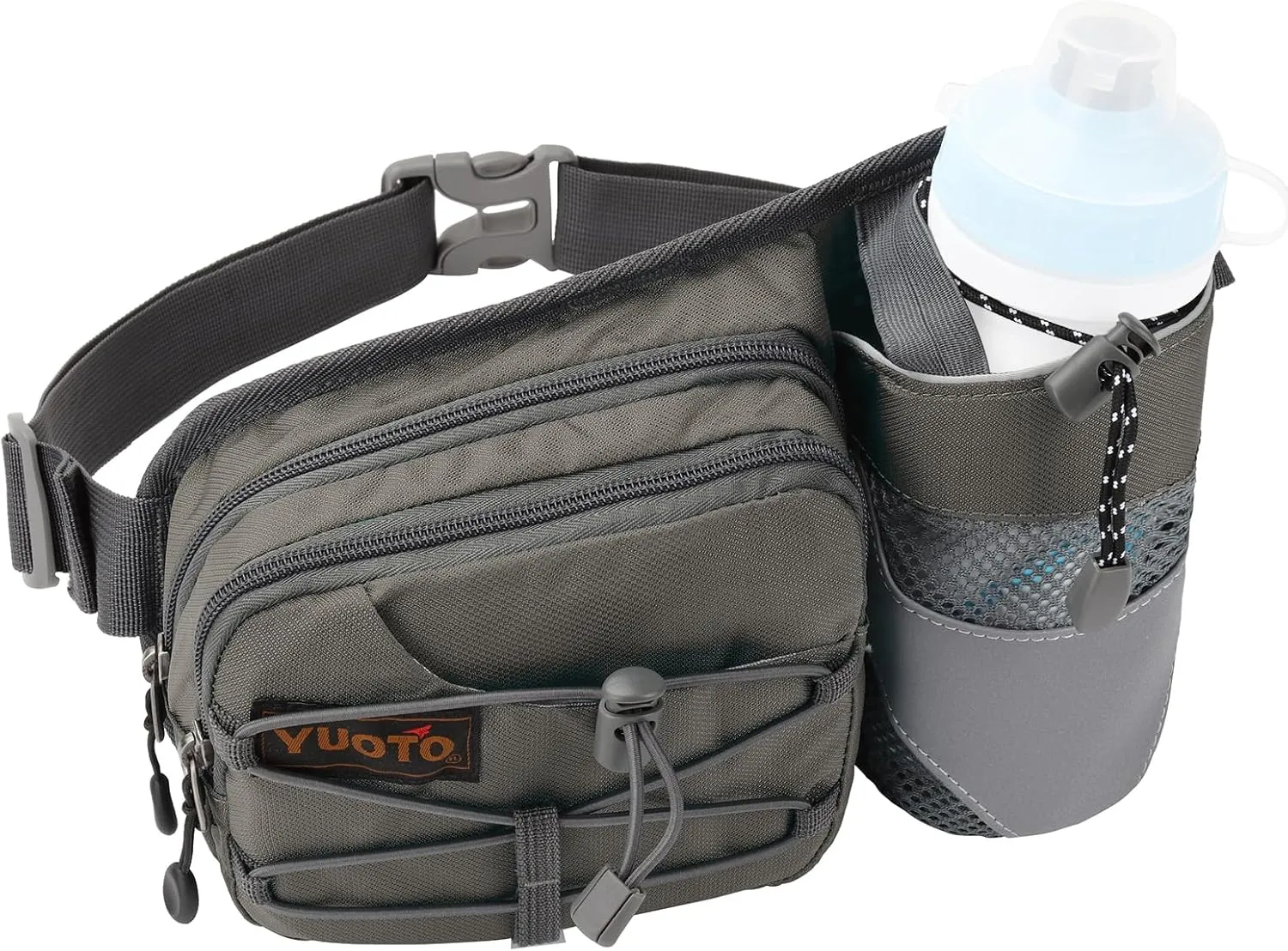 Waist Pack with Water Bottle Holder for Running Walking Hiking Fanny Pack Hydration Belt