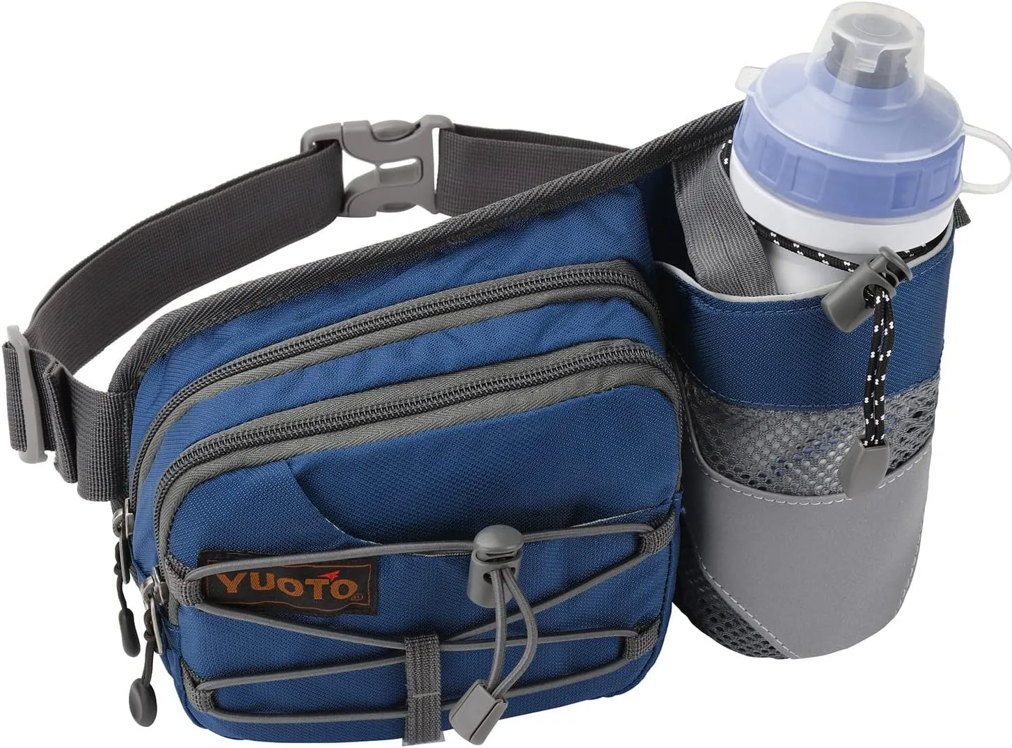 Waist Pack with Water Bottle Holder for Running Walking Hiking Fanny Pack Hydration Belt