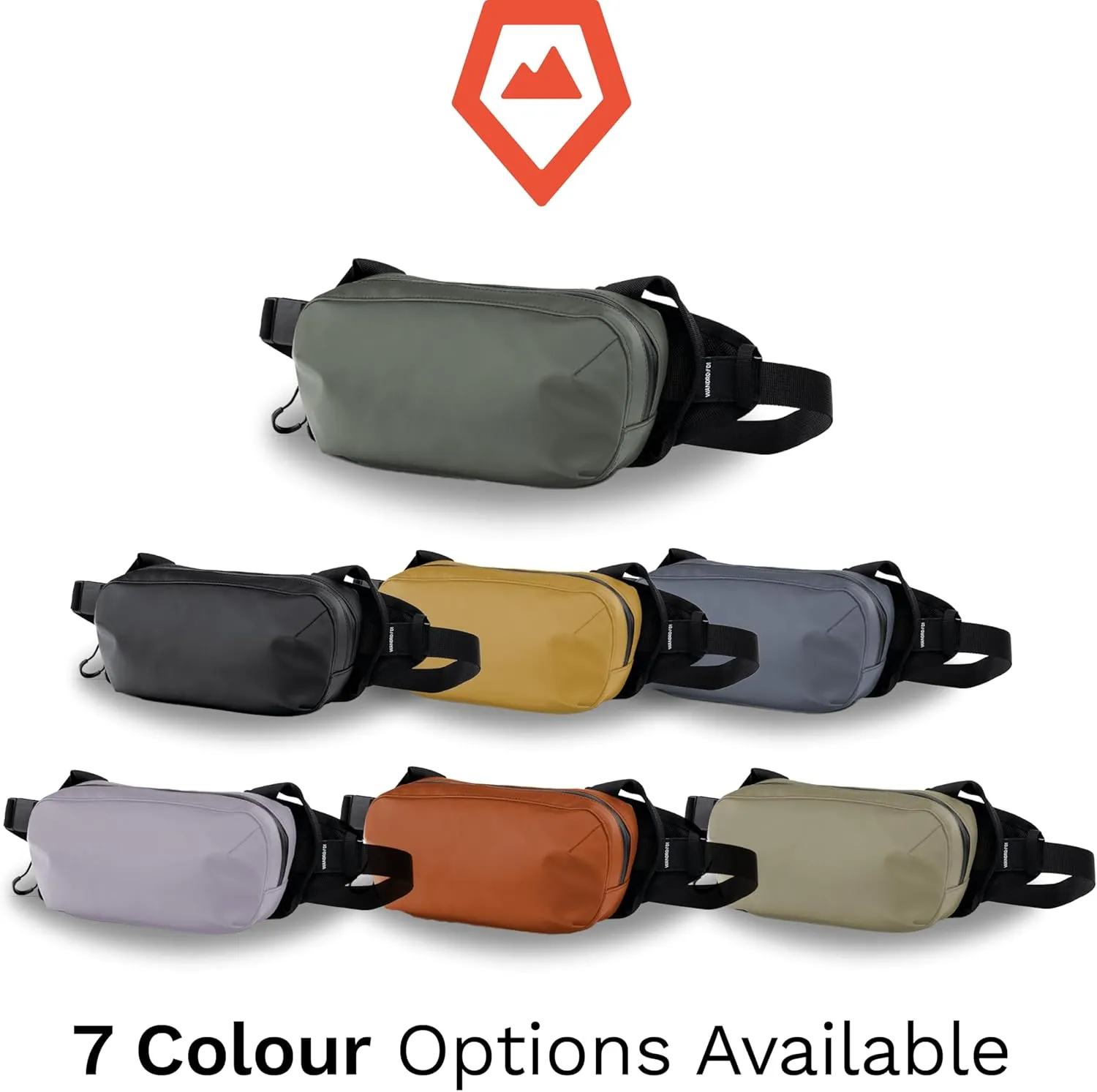 WANDRD All-New D1 Fanny Pack - Crossbody Carry Bag for Hiking, Traveling, Festivals, Sports, and More - Weather-Resistant for Phones, Wallets, Keys, and Camera (Wasatch Green)