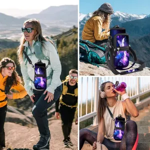 Water Bottle Carrier Bag Holder 25oz 32oz 40oz 64oz Insulated Water Bottle Sling Sleeve Case Cover with Strap Pockets
