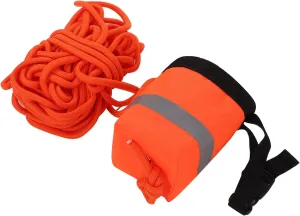 Water Rescue Throw Up Bag with Whistle and Reflective Band, Adjustable Side Water Floating Rope Bag Saving Equipment for Water Rescuing