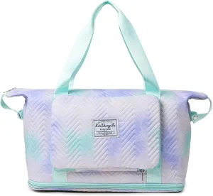 Weekend Bag for Airplanes Large Overnight Bags Travel Bag for Women with Wet Pocket Green