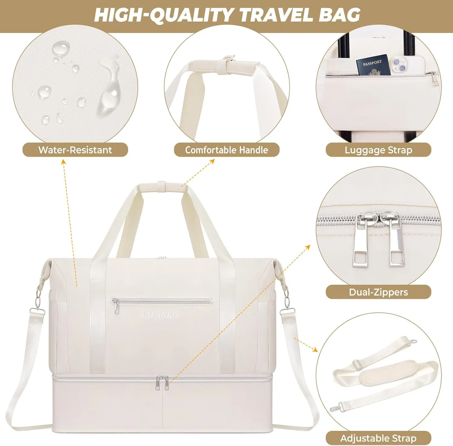 Weekender Bags for Women,Extra large 66L Expandable Travel Duffel Bag with Shoe Compartment,USB Charging Port,Toiletry Bag Set,Overnight Backpack Carry On for Outdoor,Hospital,Gym,Beach