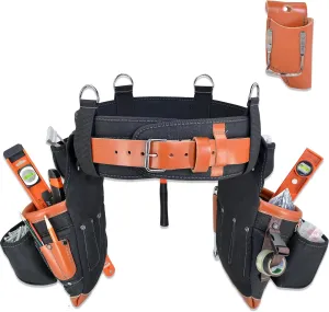 WELKINLAND 22-Pocket Buffalo Leather Tool Belt Bags
