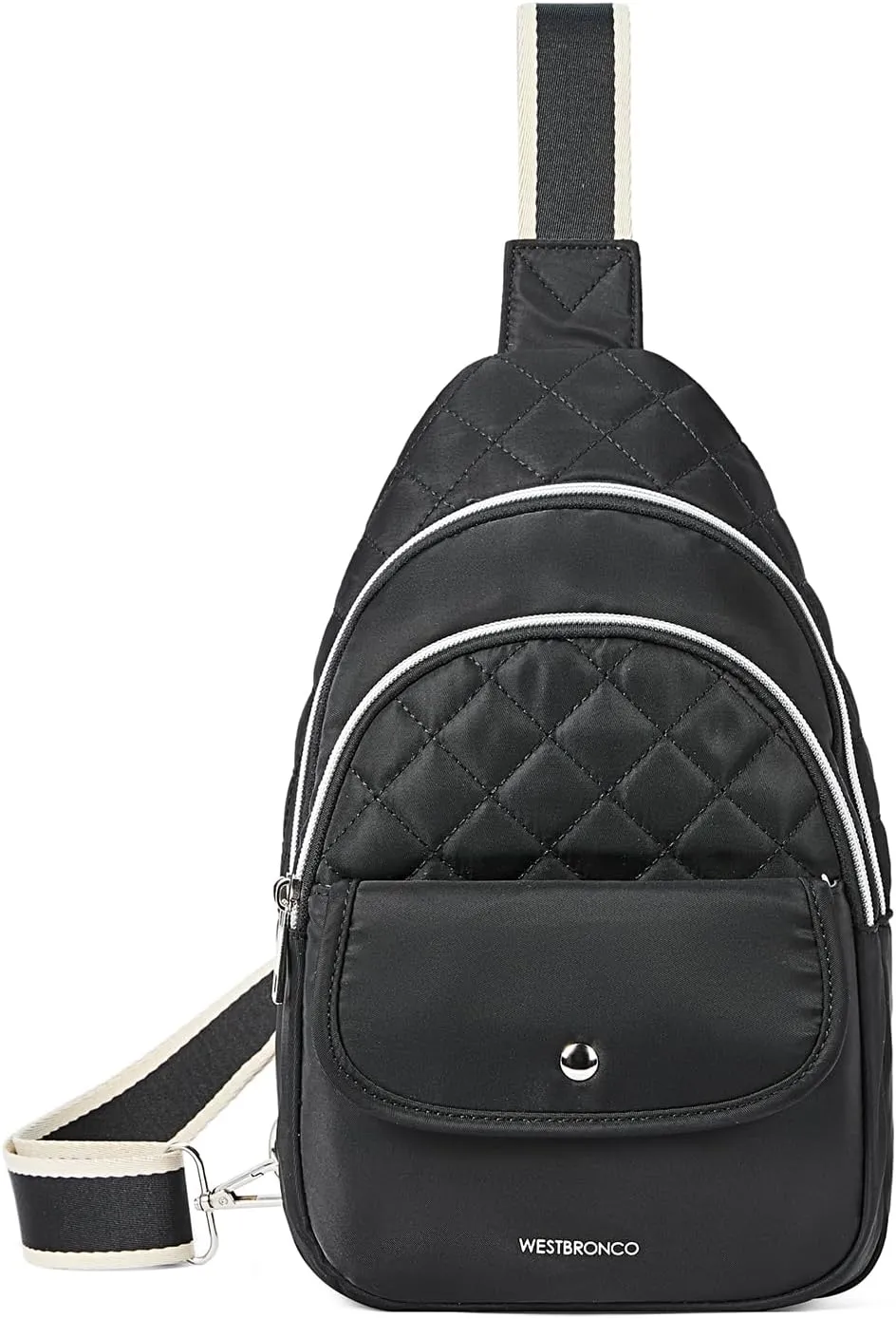 WESTBRONCO Crossbody Bags for Women Quilted Sling Daypacks Nylon Lightweight Large
