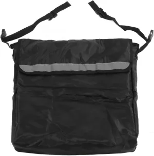 Wheelchair Backpack Bag for Seniors, Wheelchair Side Bag Electric Wheel Chair Accessories Pouch for Back of Chair Black