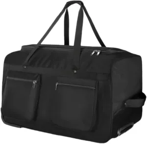 Wheeled Duffle Bag Large Capacity Suitcase Bag On Wheels with Pull Handle Holdall Multifunction Travel Bag for Travel Business Trip Sports Activities Shopping