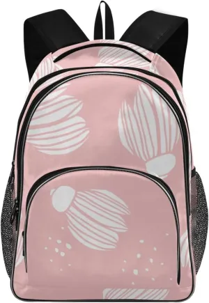 White Buds Backpacks 22L Three Layer Arc Book Bag Lightweight for Travel Camping Hiking Rucksack Daypack Kids & Adults