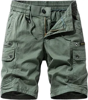 Wide Leg Shorts for Men Basic Plaid with Pockets Zipper Country Flattering Cargo Shorts for Men Hemming Countryside