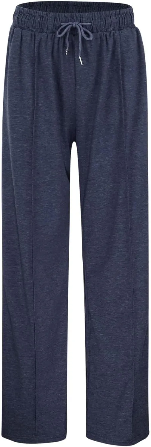 Wide Leg Sweatpants Women High Waist Drawstring Loose Lounge Sweat Pants with Pockets