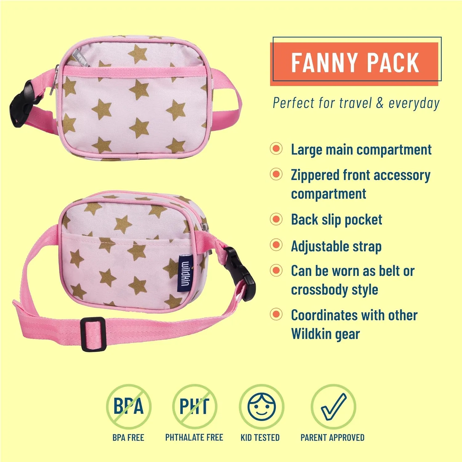 Wildkin Girls' Fanny Pack