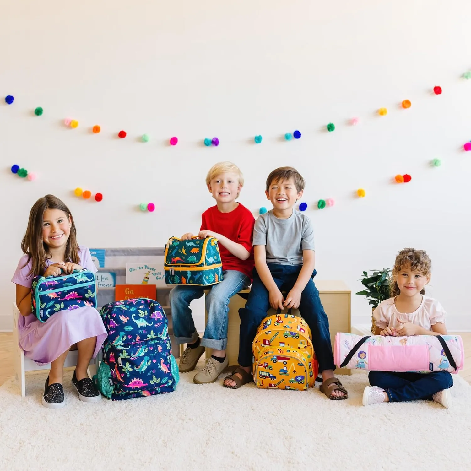 Wildkin Kids Insulated Lunch Box – Durable and Reusable for School & Travel - Horse Dreams