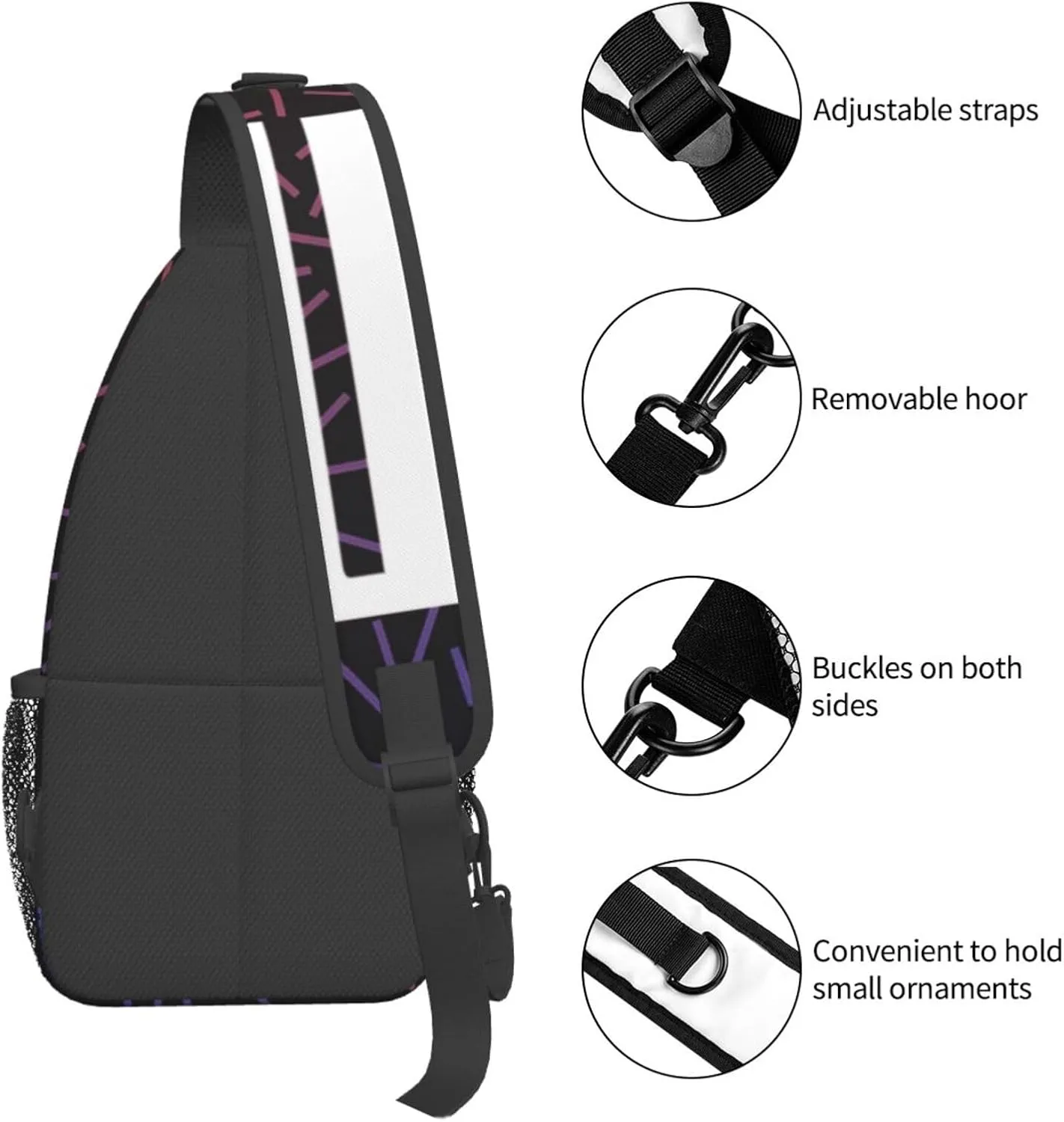 Wittenberg University Crossbody Backpack For Men Women Sling Shoulder Dachshunds Dog Chest Bag Lightweight One Strap Multipurpose Travel Hiking Daypack