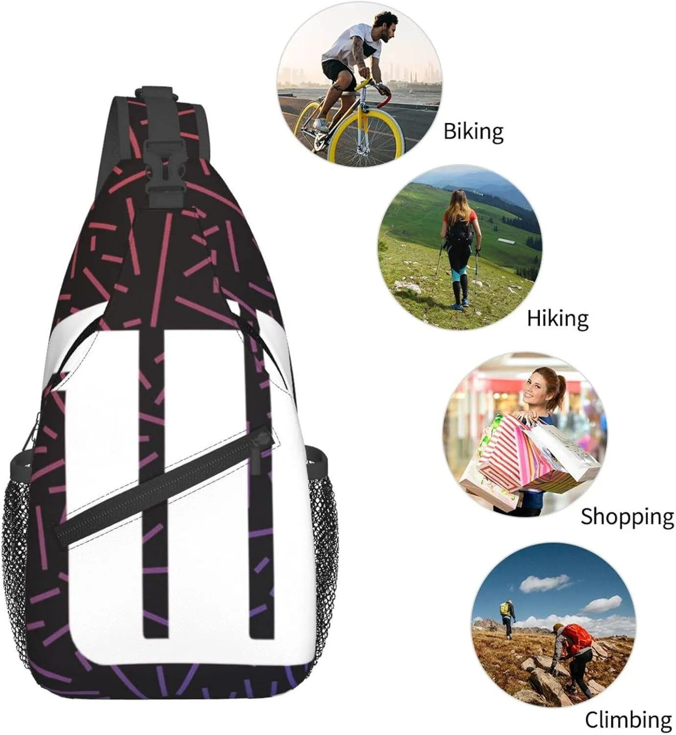 Wittenberg University Crossbody Backpack For Men Women Sling Shoulder Dachshunds Dog Chest Bag Lightweight One Strap Multipurpose Travel Hiking Daypack