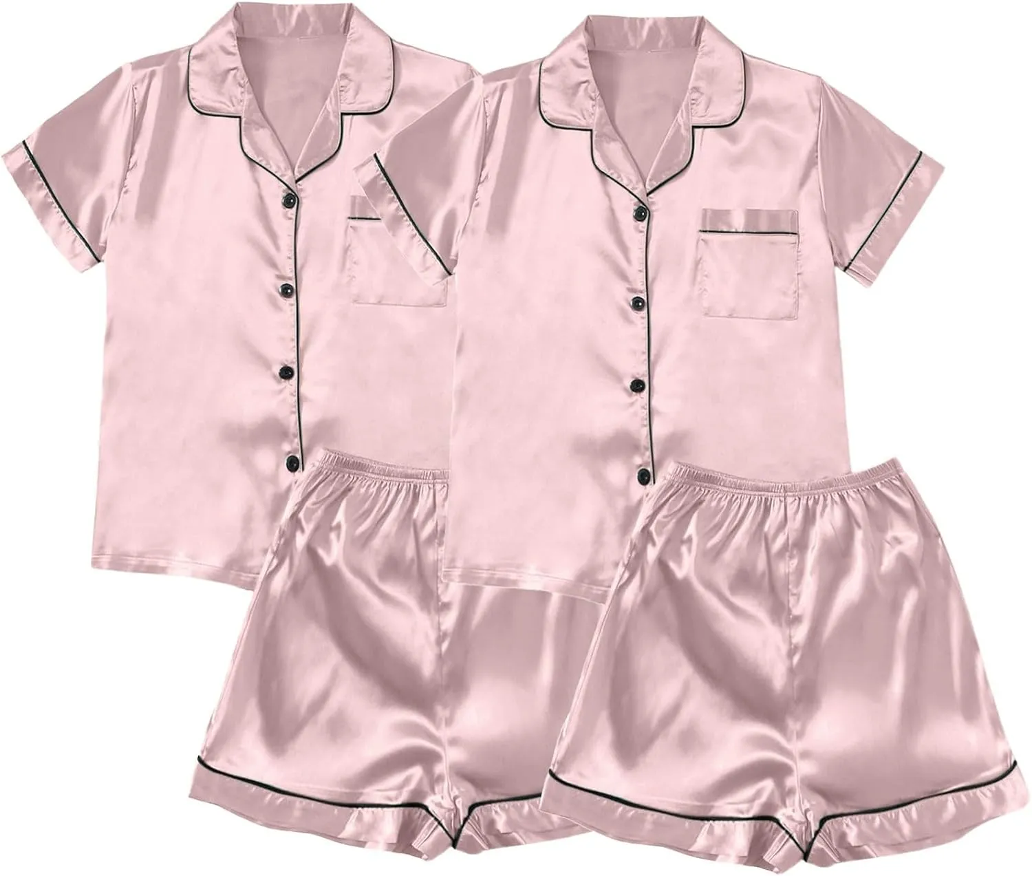 Women Lingerie Sets Bra and Panties Set Nightwear Low Waist Mini Babydoll Front Open Closure Skirt with Thigh Garter