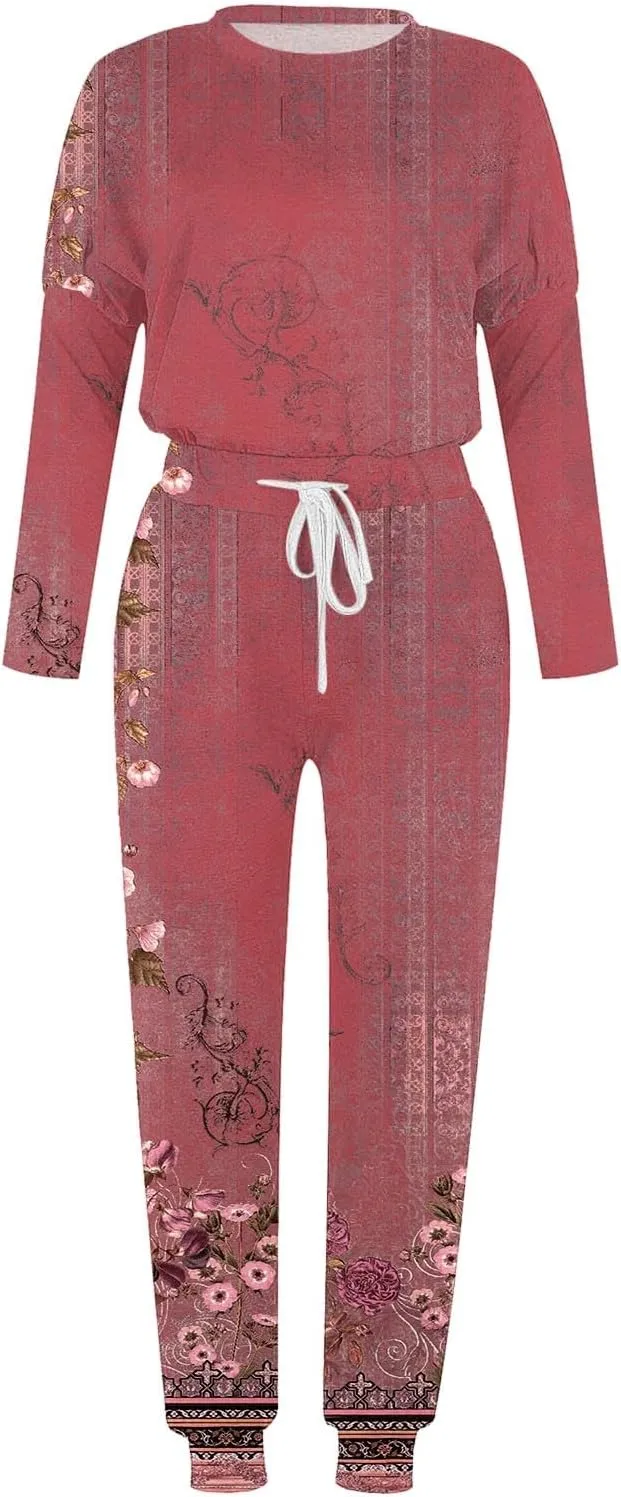 Women's 2 Piece Outfits Plus Leisure Winter Fleece Hooded Plush Women Suits Oversized Sweatshirt Baggy Spring Fall